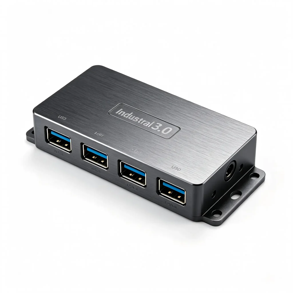 Industrial Metal 4-Port USB3.0 Hub - USB Hubs & Docking Stations - SYY Tech