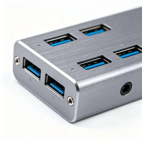 Industrial Metal 4-Port USB3.0 Hub - USB Hubs & Docking Stations - SYY Tech