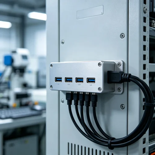 Industrial Metal 4-Port USB3.0 Hub - USB Hubs & Docking Stations - SYY Tech
