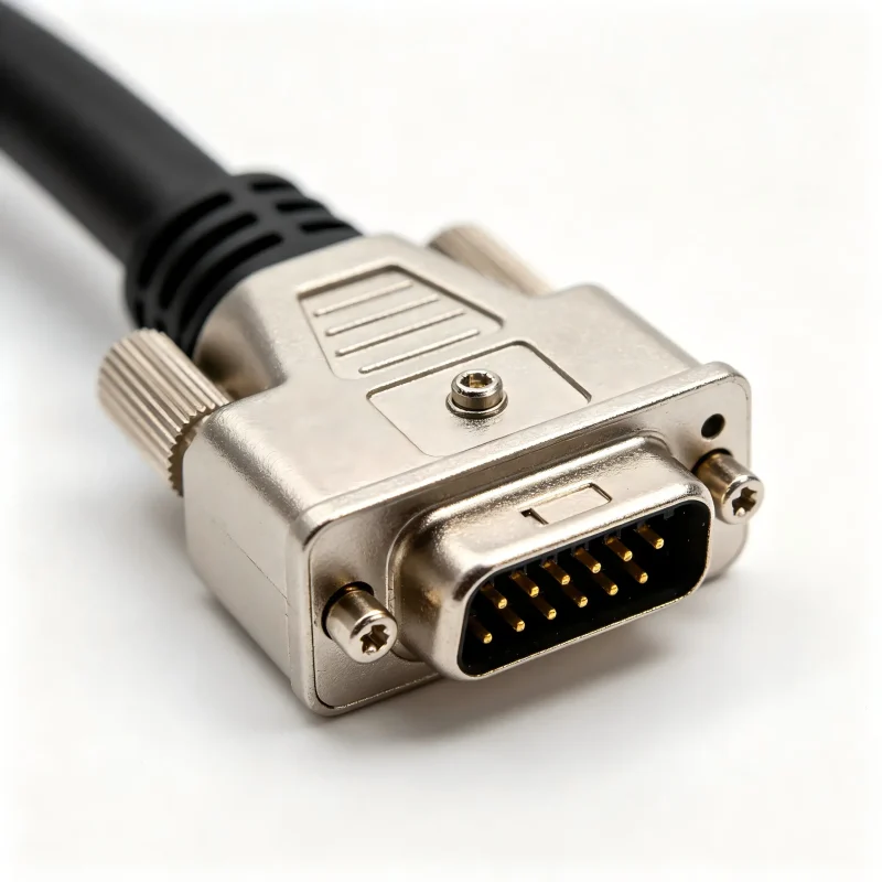 Lockable DB9 Male-Male Serial Cable - Lockable Screw Fixed Cables - SYY Tech