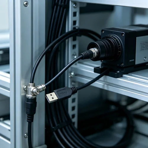 Screw Lock Lockable USB-B Cable - Lockable Screw Fixed Cables - SYY Tech