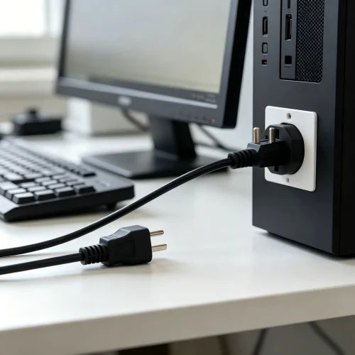 UK BS1363 Fused Plug to IEC C13 Power Cord - AC Power Cords - SYY Tech